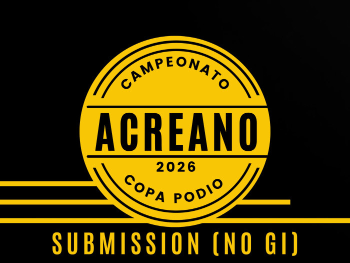 Campeonato Acreano 2026 Submission (NO GI) - Oficial Copa Podio