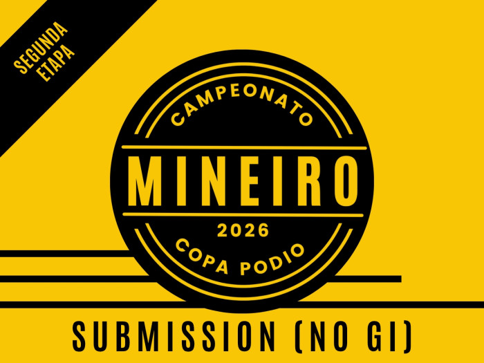 Campeonato Mineiro 2026 Submission (NO GI) - Etapa Inicial - Oficial Copa Podio