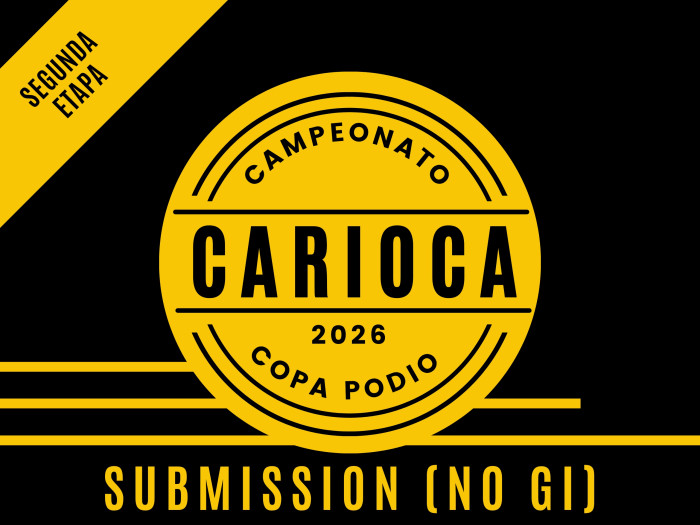 Campeonato Carioca 2026 Submission (NO GI) - Segunda Etapa - Oficial Copa Podio